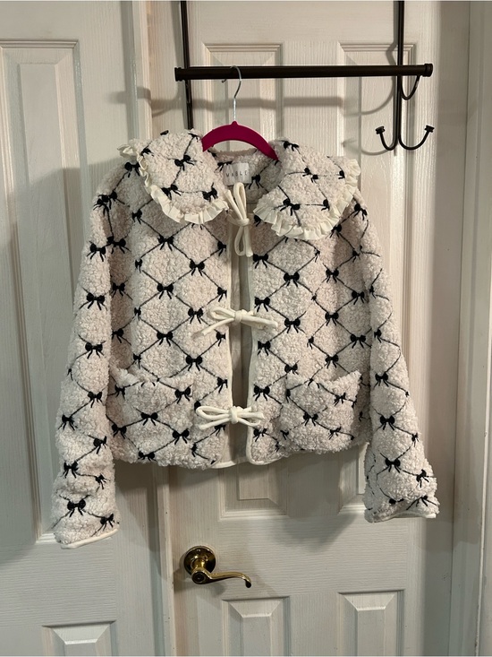 Mable Jackets & Blazers - Mable tie front bow jacket size s